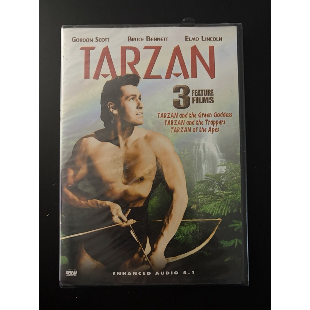 Tarzan Triple Feature: The Trappers/The Green Goddess/Of the Apes (DVD) New